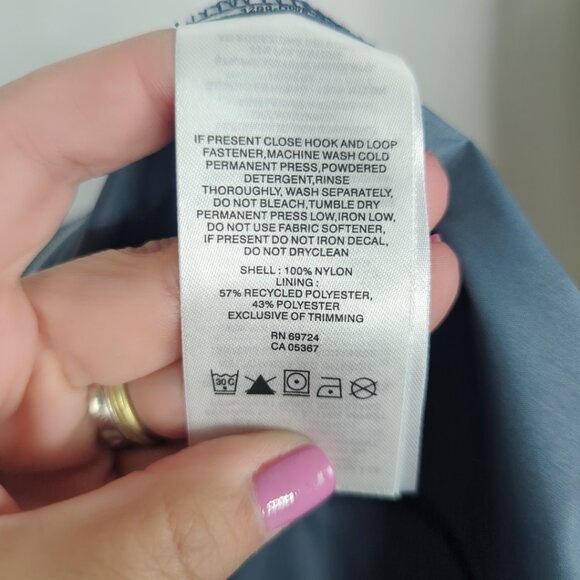 Columbia Blue Windbreaker Jacket Small Hood Outdoor - Picture 10 of 10